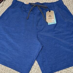 Prana Metric E-Waist Short 8" Men's‎ XL Rich Sapphire Standard Fit Stretch Trunk